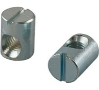 Мебельная потайная гайка ЦКИ М6х10х20, Ц, уп. 100 шт. 64057