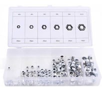 Набор гаек Крал самоконтрящиеся М3, М4, М5, М6, М8, М10 150 предметов 4072