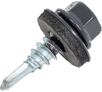 Саморез кровельный Zitar сверло, 5,5x19 RAL-7024 графит серый 250 шт. ведро 159830