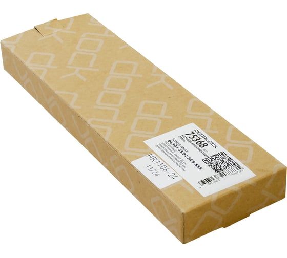 Корпус замка DOORLOCK DL301 35/92/24/8 SSS нержавеющая сталь для профильных дверей, фронтальная планка 24x245мм, запорная планка 75368