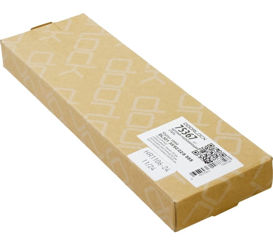 Корпус замка DOORLOCK DL301 35/92/22/8 SSS нержавеющая сталь для профильных дверей, фронтальная планка 22x245мм, запорная планка 75367