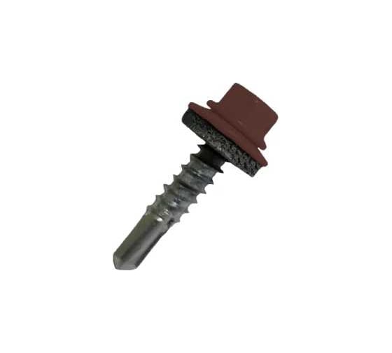 Саморез кровельный ООО ПКФ Сварком 5,5x25 RAL 3009 (оксидно-красный ) (уп/80шт.) k00007551 1