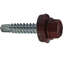 Кровельный саморез НАКРЕПКО 5,5х19 винно-красный RAL3005, 100 шт. 204802
