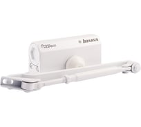 Дверной доводчик с фиксацией НОРА-М Isparus 410F (морозостойкий; от 15 до 60 кг; белый) 18399