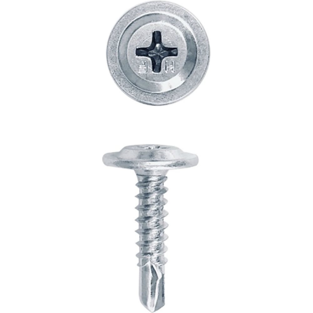 Саморез НАКРЕПКО с прессшайбой, со сверлом, 4,2х32, 300 шт. 401005 ...