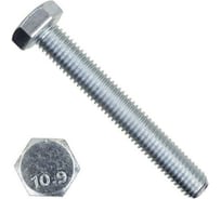 Болт Море-Метизов DIN 933 класс прочности 10.9 цинк, М8x45 мм, 100 шт BOLT933109CМ845100М