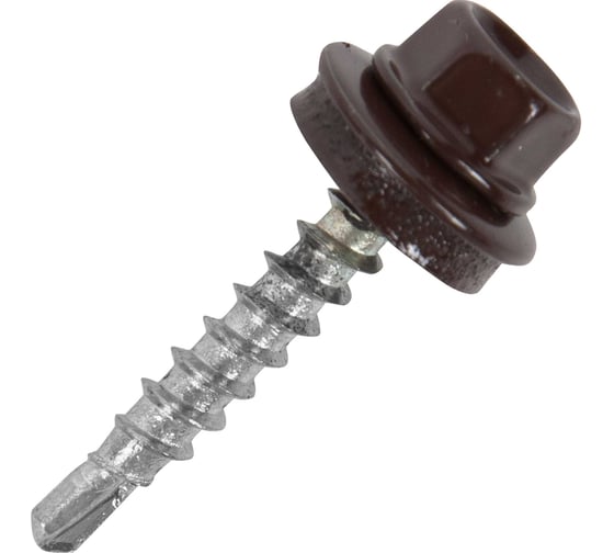 Саморез кровельный ООО ПКФ Сварком 5,5x51 RAL 8017 (коричневый) (уп/30шт.) k00018437 1