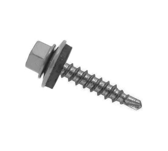 Саморез кровельный ООО ПКФ Сварком 5,5x25 RAL 9006 (уп/50шт.) kБП-00000102 1