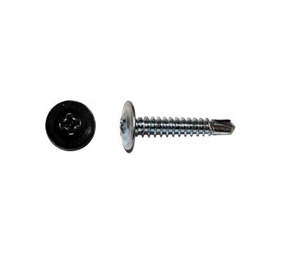 Саморез ООО ПКФ Сварком п/ш 4,2x25 сверло RAL9005 (черный) (1уп/100шт.) k00004324 1