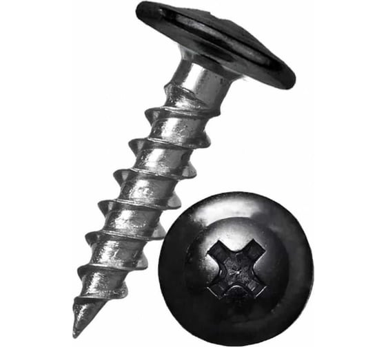 Саморез ООО ПКФ Сварком п/ш 4,2x32 RAL9005 (черный) (1уп/100шт.) kБП-00000583 1