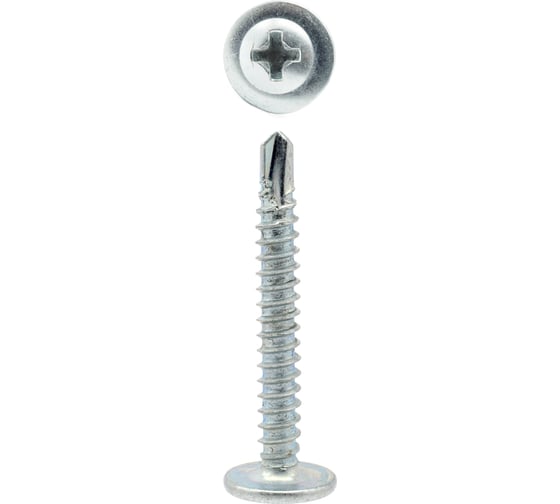 Саморез с прессшайбой Steelfix сверло, 4,2х38, 0.5 кг, 153 шт. ПШС423805 1