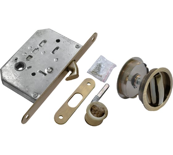 Комплект для раздвижных дверей MORELLI MHS-1 WC AB, цвет - бронза 9010151 1