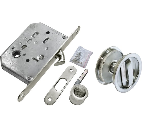 Комплект для раздвижных дверей MORELLI MHS-1 WC SC, цвет - матовый хром 9010153 1