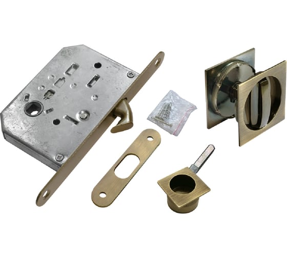 Комплект для раздвижных дверей MORELLI MHS-2 WC AB , цвет - бронза 9010169 1