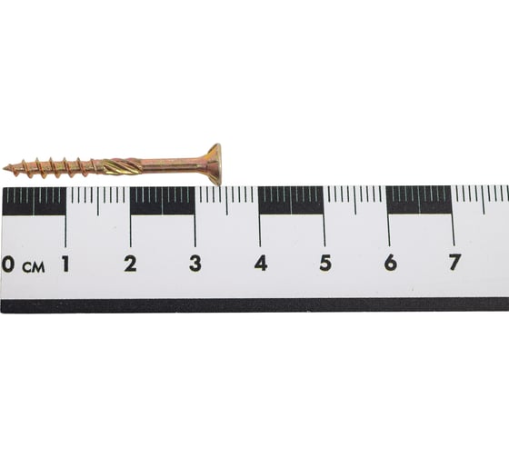 Саморез конструкционный Zitar потайной ЖЦ, Torx 3,5x35 100 шт, коробка 159917