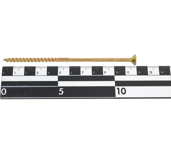 Саморез конструкционный Zitar потайной ЖЦ, Torx 5x120 100 шт, коробка 159937