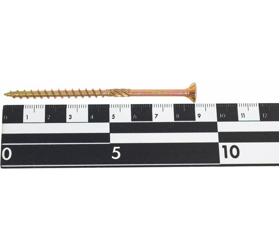 Саморез конструкционный Zitar потайной ЖЦ, Torx 5x90 100 шт, коробка 159935