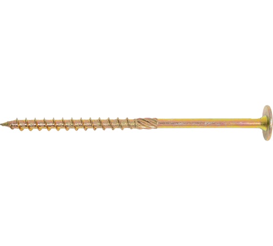 Саморез конструкционный Zitar тарельчатый ЖЦ, Torx 8x160 50 шт, коробка 159955