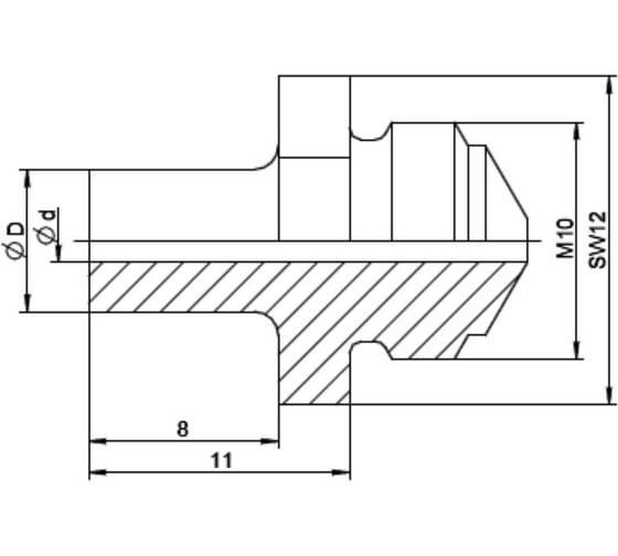 Насадка AccuBird/PowerBird/Taurus удлиненная Gesipa V-17/45 O6,4 мм 1434866 / 7243154