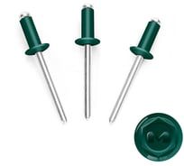 Заклепка вытяжная комбинированная BlackWeld 4x10 RAL 6005 Тёмно-зеленый (1000) 145099