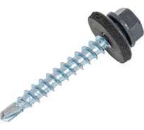 Саморез кровельный 4,8x35 RAL 7024 графитовый серый, по дереву (80шт.) ВИ 1299097