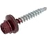 Саморез кровельный 4,8x35 RAL 3005 винно-красный, по дереву (80шт.) ВИ 1299098 2