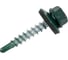 Саморез кровельный 4,8x29 RAL 6005 зелёный мох, по дереву (100шт.) ВИ 1299107 1