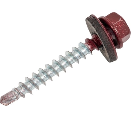 Саморез кровельный 4,8x35 RAL 3005 винно-красный, по дереву (1кг) ВИ 1299288