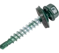 Саморез кровельный 4,8x35 RAL 6005 зелёный мох, по дереву (1кг) ВИ 1299290