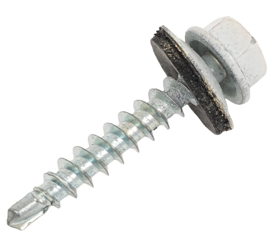 Саморез кровельный 4,8x29 RAL 9003 сигнальный-белый, по дереву (1кг) ВИ 1299298 1