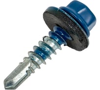 Саморез кровельный 5,5x25 RAL 5005 сигнальный синий, по металлу (90шт.) ВИ 1299177