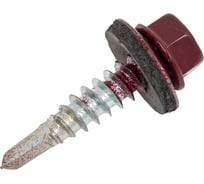 Саморез кровельный 5,5x25 RAL 3005 винно-красный, по металлу (90шт.) ВИ 1299172
