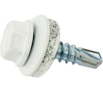 Саморез кровельный 5,5x25 RAL 9003 сигнальный-белый, по металлу (90шт.) ВИ 1299178