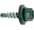 Саморез кровельный 4,8x19 RAL 6005 зеленый мох, по дереву 100шт. 1299352 3