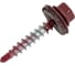 Саморез кровельный 4,8x29 RAL 3005 винно-красный, по дереву 1кг 1299294 1