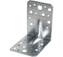 Угловая перфорированная пластина ЦКИ 70х70х55х2.0, усиленная, Ц, уп. 20 шт. 64802