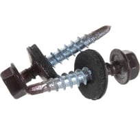 Саморез кровельный Шоколадно-коричневый BlackWeld 4,8x19 RAL8017 (300) 144684