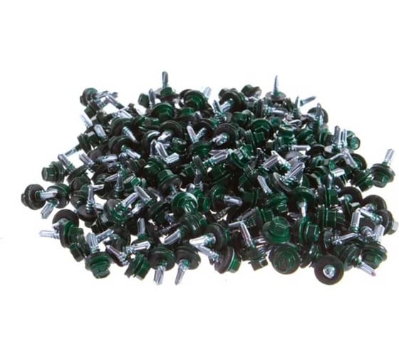 Саморез кровельный BlackWeld 5,5x25 RAL6005 Зеленый мох (250) 144720 1