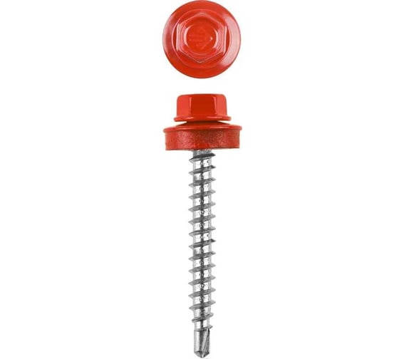 Саморез кровельный BlackWeld 5,5x25 RAL3003 Рубиново-красный (250) 144717 1
