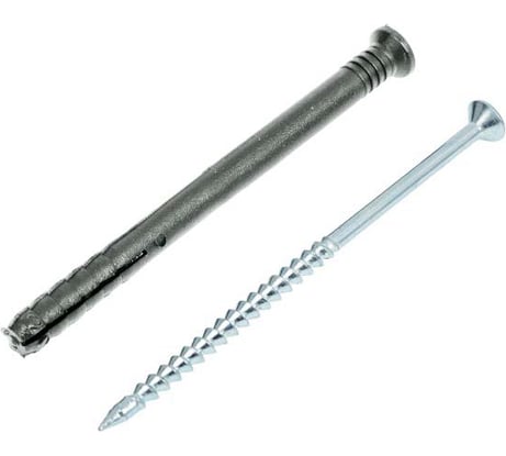 Дюбель с шурупом BlackWeld 6x80, потай, 100 шт. 145000