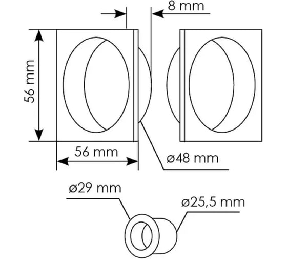 Ручка для раздвижных дверей MORELLI MHS-2 SC , цвет - матовый хром 9010166