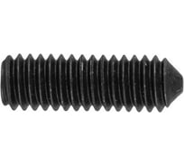 Установочный винт с внутр. шестигранником КРЕП-КОМП черный, DIN 914, 4х16, пр. 10.9, конический конец вук416
