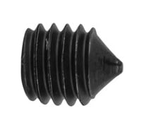 Установочный винт с внутр. шестигранником КРЕП-КОМП черный, DIN 914, 5х6, пр. 10.9, конический конец вук56