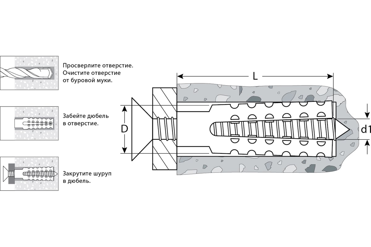 Металлический дюбель для газобетона ЗУБР 8x60 мм, 100 шт. 302922-08-060 -  выгодная цена, отзывы, характеристики, фото - купить в Москве и РФ