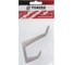 Мебельный крючок TUNDRA Krep КМ02CW двухрожковый, цвет медь на белом 3853824 2