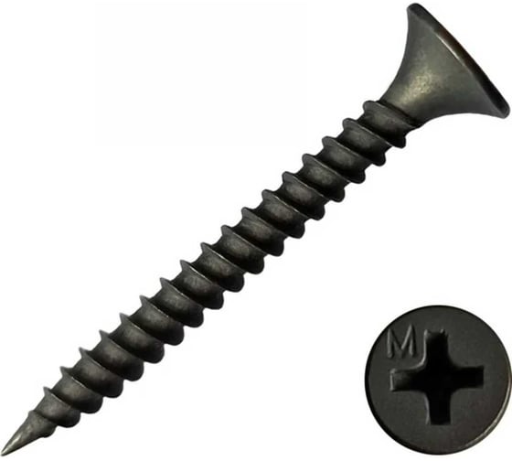Саморез по г/к BlackWeld _4,2x76 ЧАСТ. рез., фосф. (2000) 144636 1