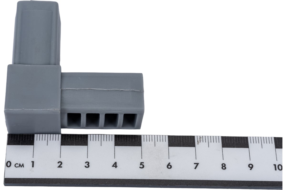 Пластиковый соединитель для трубы ПилотПро 20х20 мм, 2-пал., смежн ...