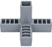 Пластиковый соединитель для трубы ПилотПро 20х20 мм, 4-пал., смежн. 17994