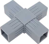 Пластиковый соединитель для трубы ПилотПро 25х25 мм, 4-пал. 16517