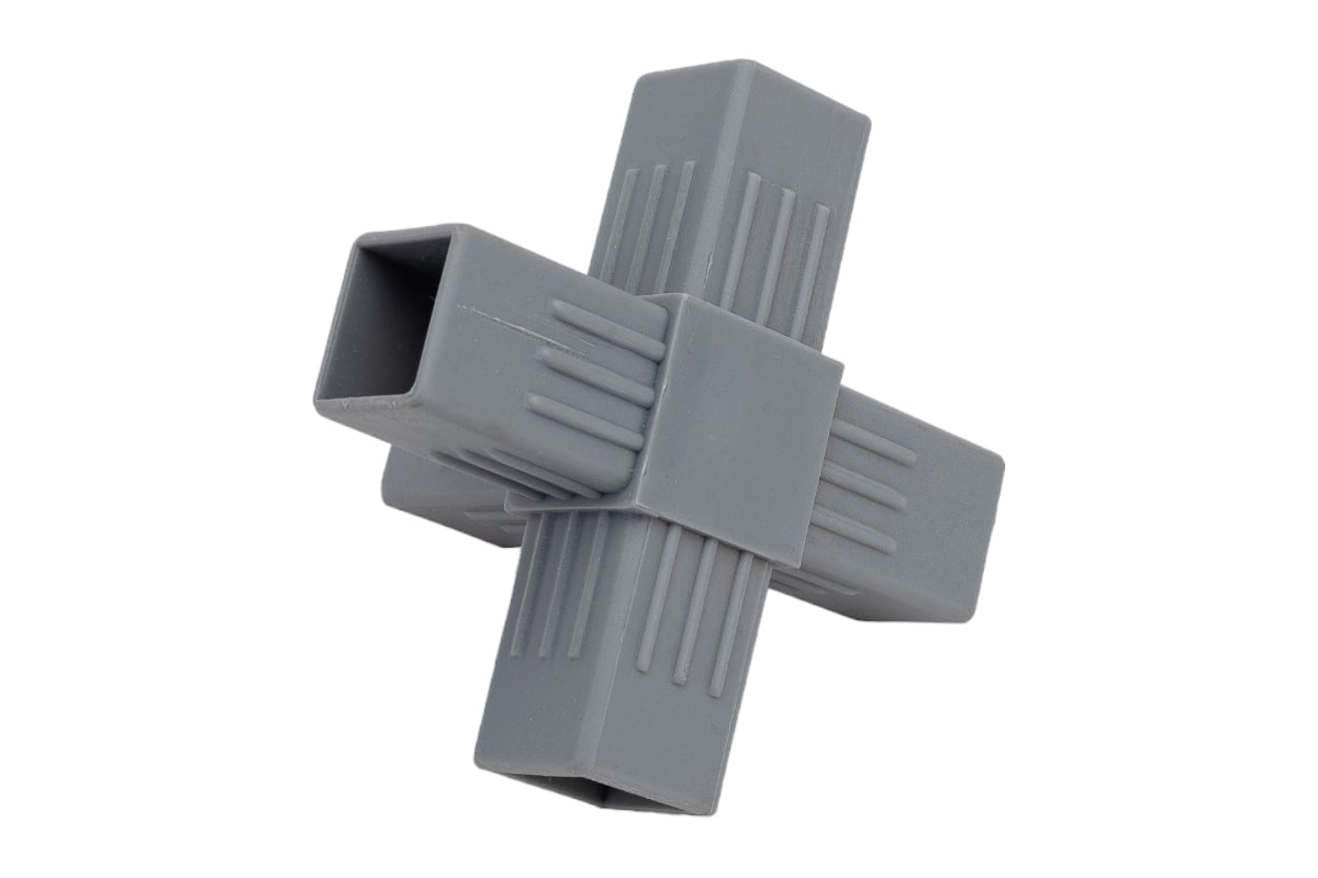 Пластиковый соединитель для трубы ПилотПро 25х25 мм, 5-пал., смежн ...